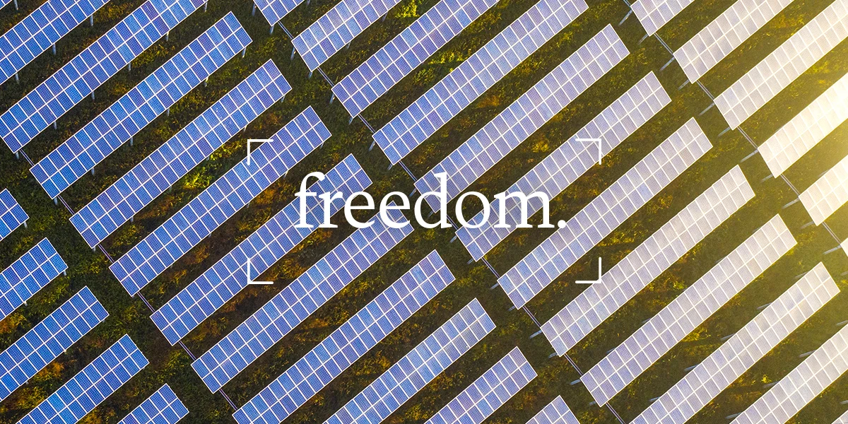 Freedom – renewables break fossil fuel stranglehold