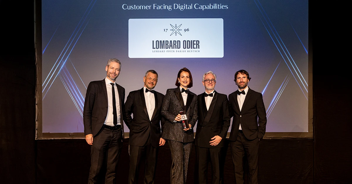 Lombard Odier wins best customer facing digital capabilities at the WealthBriefing Swiss Awards 2026